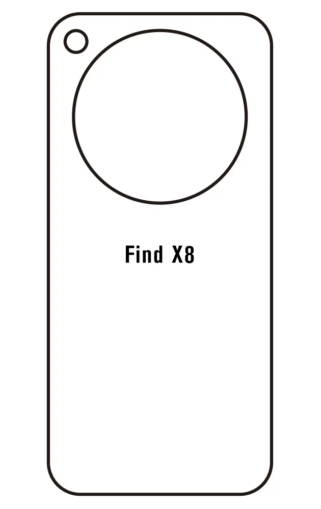 Oppo Find X8 Zadní Hydrogel ochranná fólie