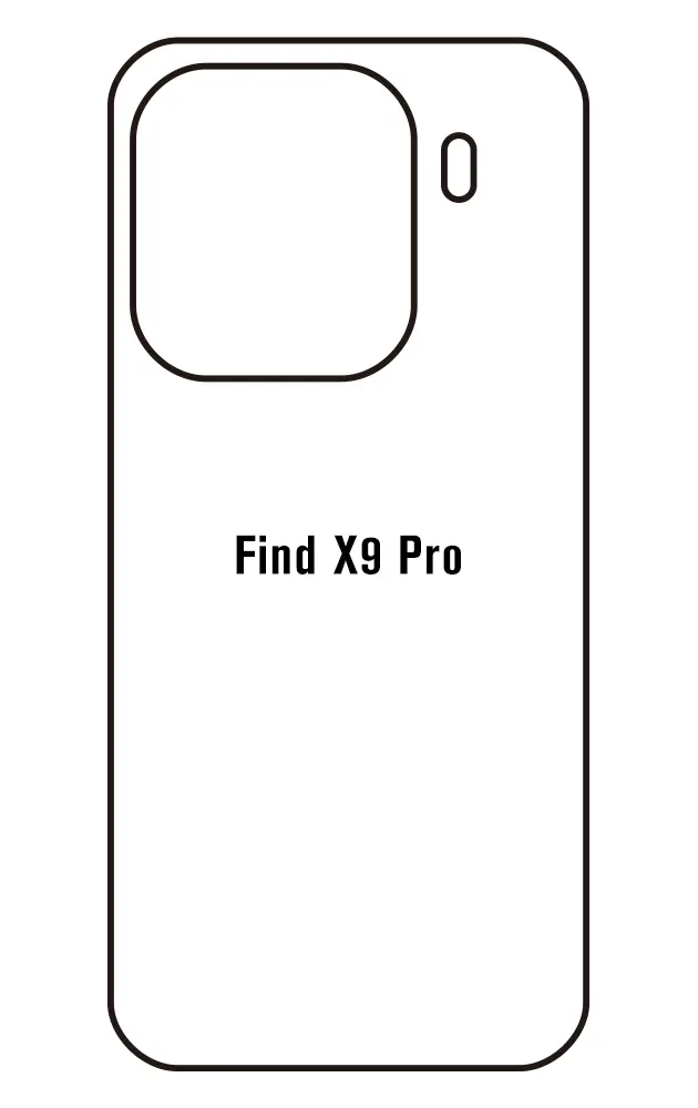 Oppo Find X9 Pro Zadní Hydrogel ochranná fólie