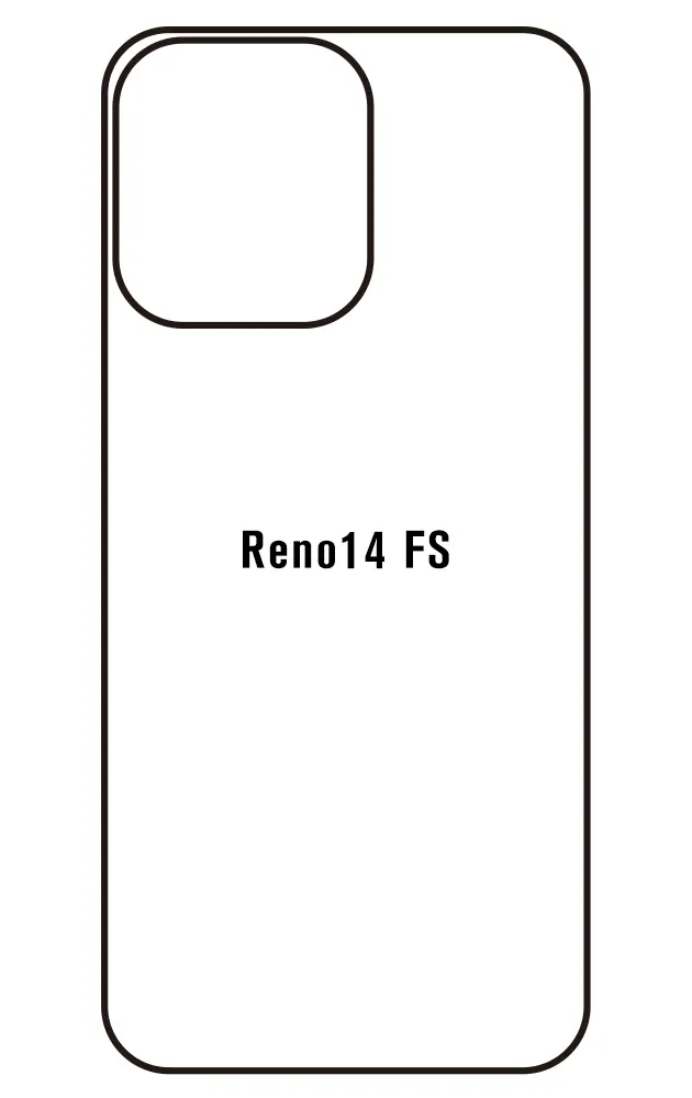 Oppo Reno14 FS 5G Zadní Hydrogel ochranná fólie
