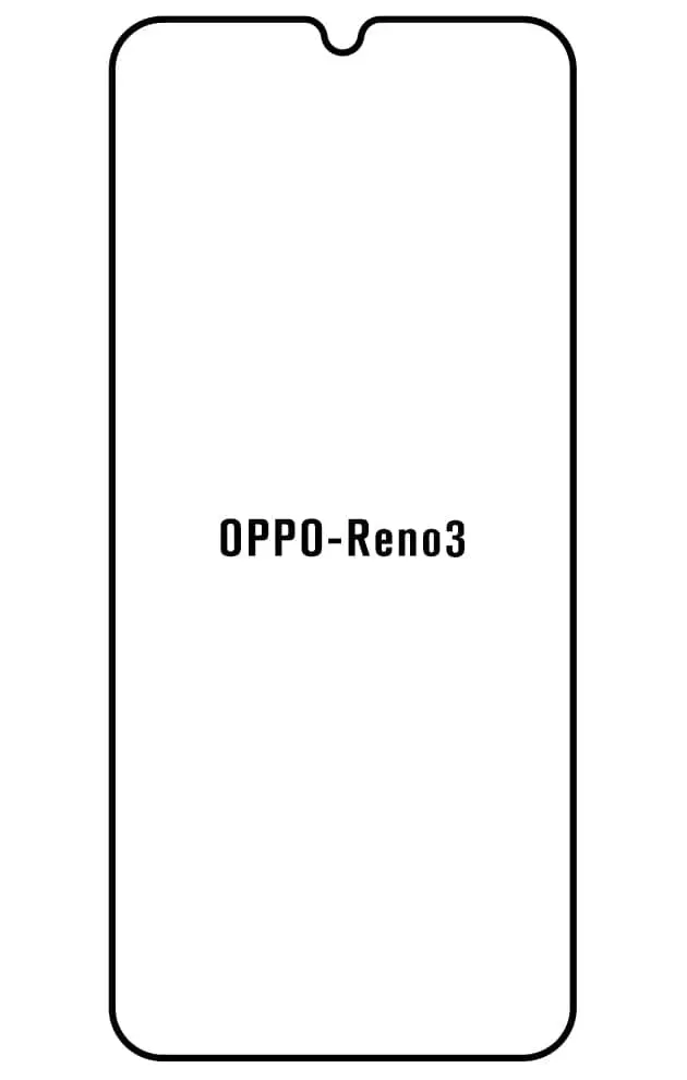 Oppo Reno3 Přední Hydrogel ochranná fólie