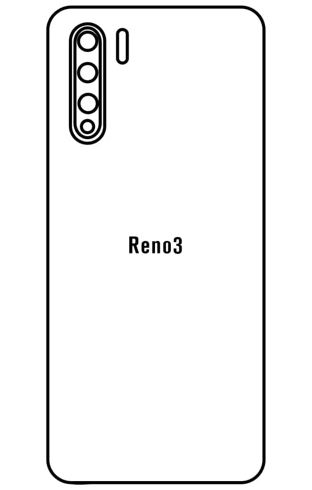Oppo Reno3 Zadní Hydrogel ochranná fólie