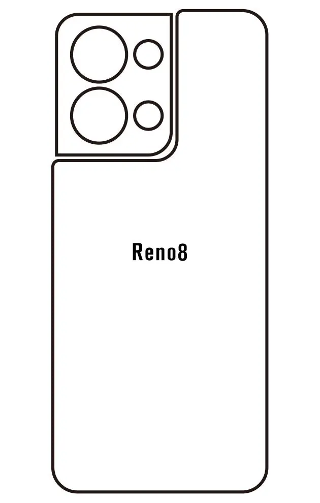 Oppo Reno8 Zadní Hydrogel ochranná fólie