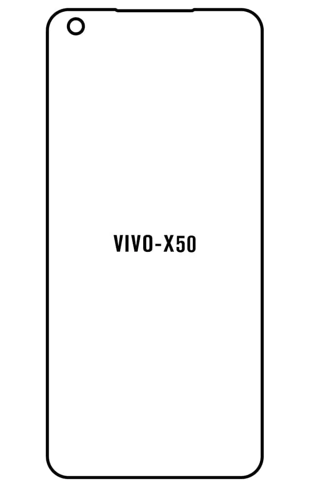 Vivo X50 Přední Hydrogel ochranná fólie