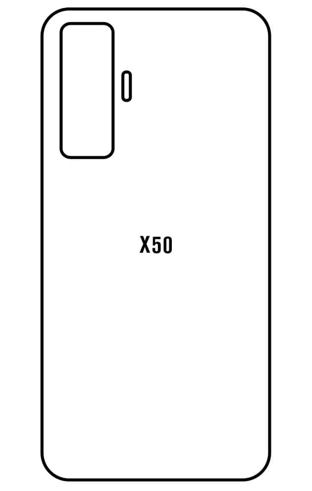 Vivo X50 Zadní Hydrogel ochranná fólie