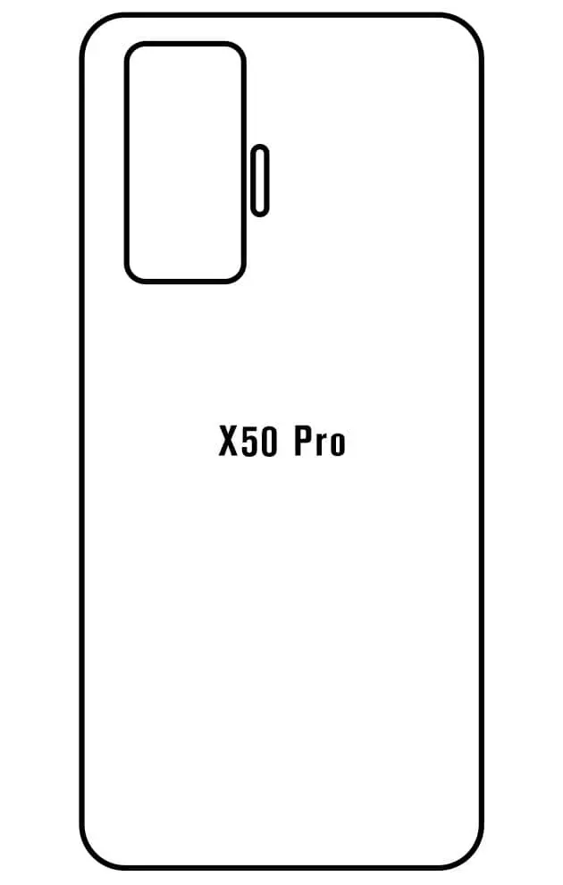 Vivo X50 Pro Zadní Hydrogel ochranná fólie