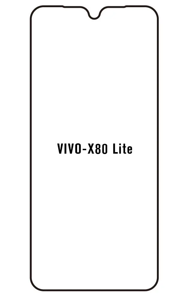 Vivo X80 Lite Přední Hydrogel ochranná fólie