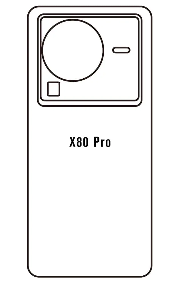Vivo X80 Pro Zadní Hydrogel ochranná fólie