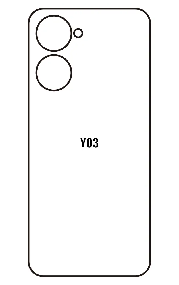 Vivo Y03 Zadní Hydrogel ochranná fólie