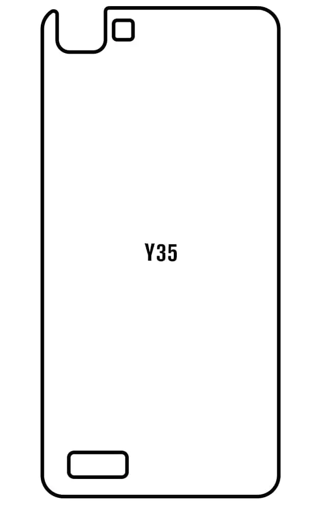 Vivo Y35 Zadní Hydrogel ochranná fólie
