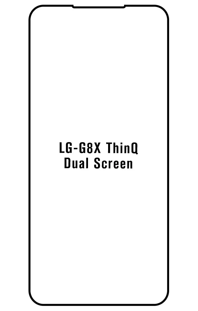 LG G8X ThinQ Dual Screen Přední Hydrogel ochranná fólie