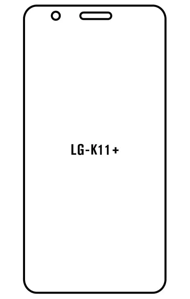 LG K11+ Přední Hydrogel ochranná fólie