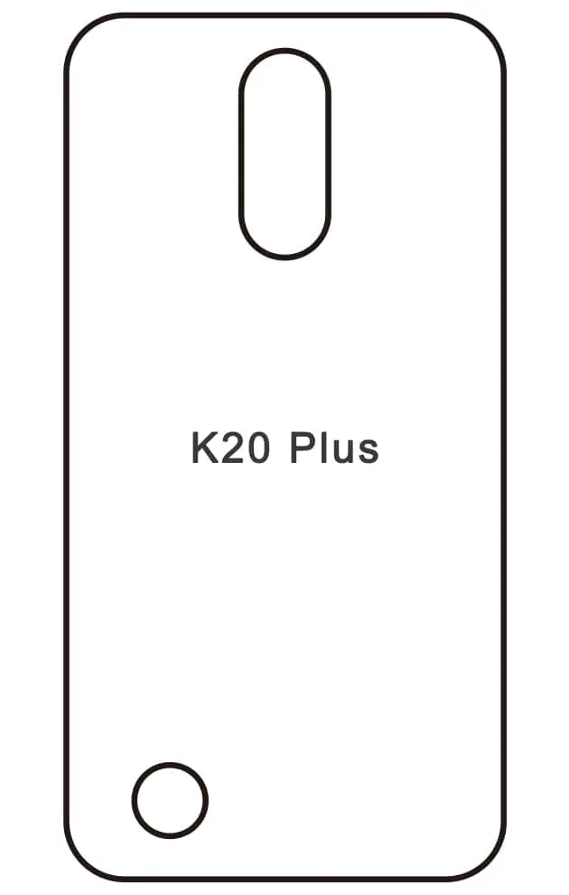 LG K20 Plus Zadní Hydrogel ochranná fólie