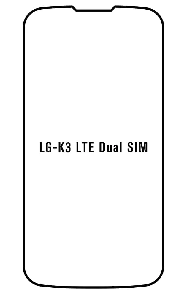 LG K3 LTE Dual SIM Přední Hydrogel ochranná fólie