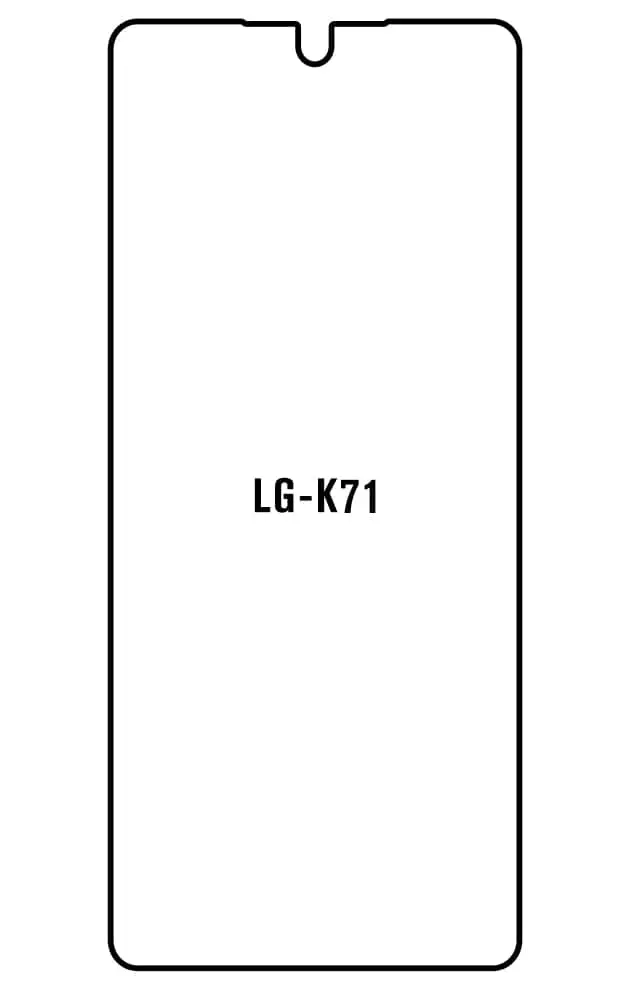 LG K71 Přední Hydrogel ochranná fólie