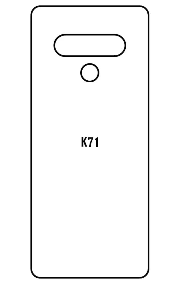 LG K71 Zadní Hydrogel ochranná fólie