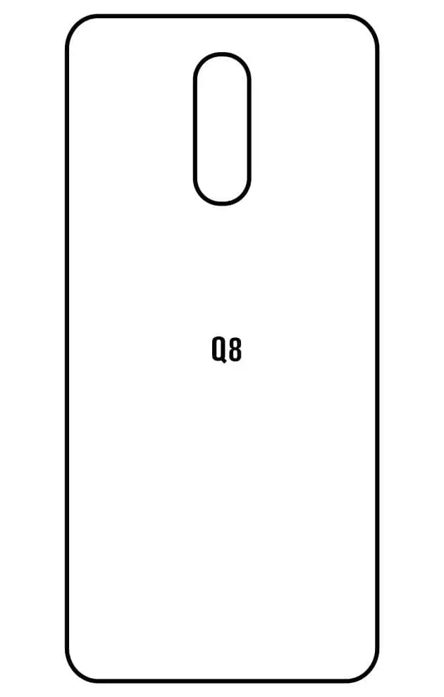 LG Q8 2018 Zadní Hydrogel ochranná fólie