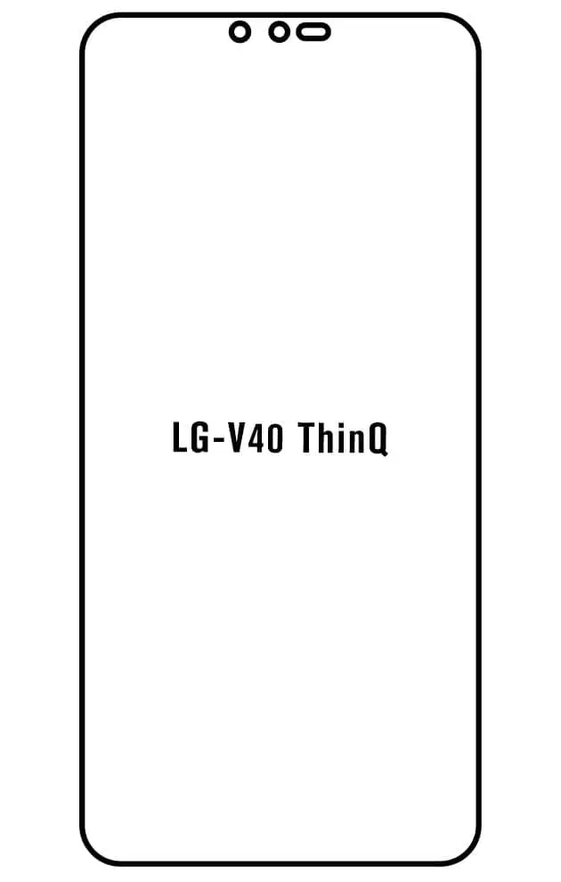LG V40 ThinQ Přední Hydrogel ochranná fólie