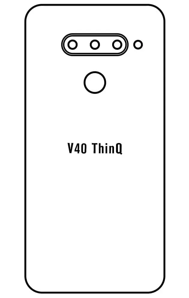 LG V40 ThinQ Zadní Hydrogel ochranná fólie