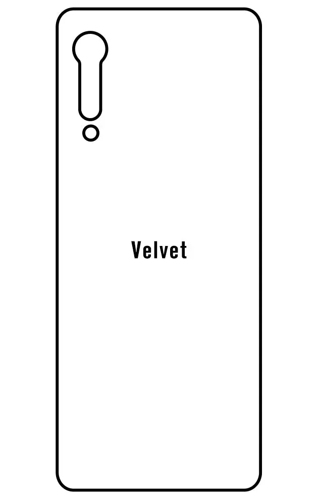 LG Velvet Zadní Hydrogel ochranná fólie