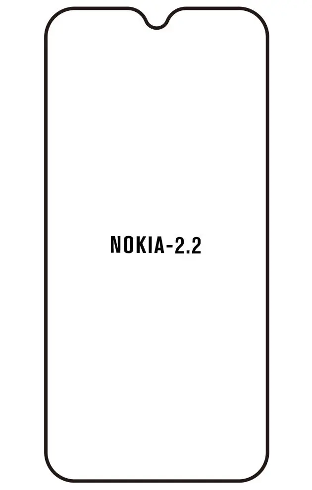 Nokia 2.2 Přední Hydrogel ochranná fólie