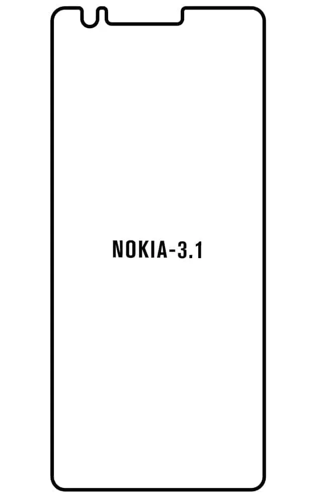 Nokia 3.1 Přední Hydrogel ochranná fólie