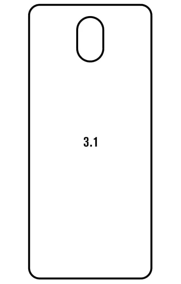 Nokia 3.1 Zadní Hydrogel ochranná fólie