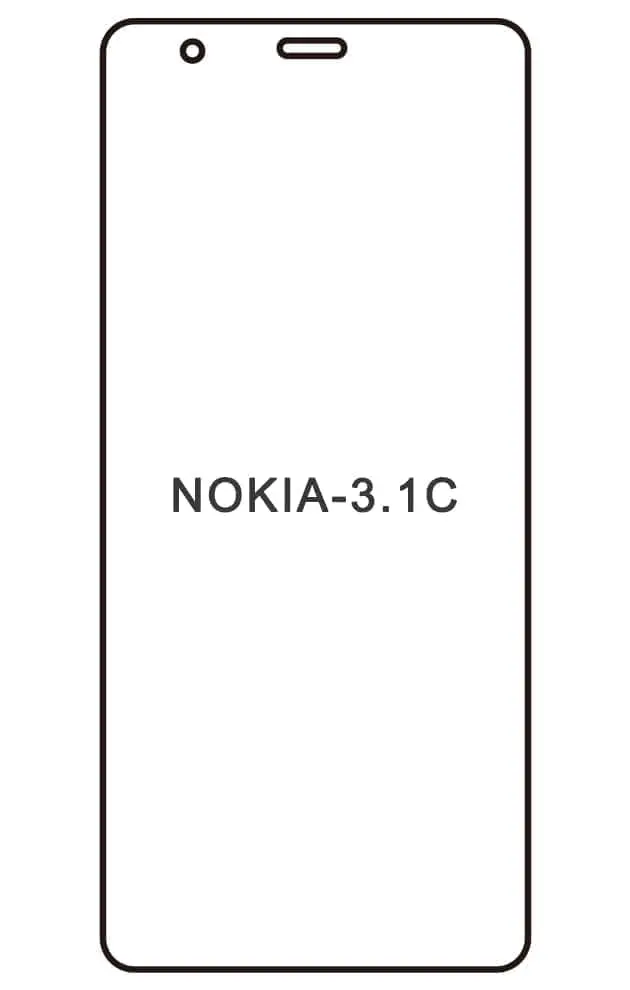 Nokia 3.1C / 3.1A Přední Hydrogel ochranná fólie
