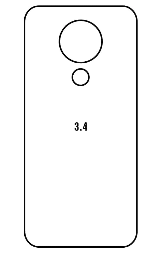 Nokia 3.4 Zadní Hydrogel ochranná fólie