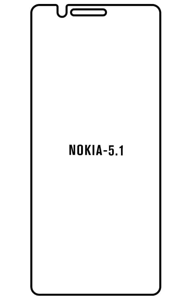 Nokia 5.1 Přední Hydrogel ochranná fólie