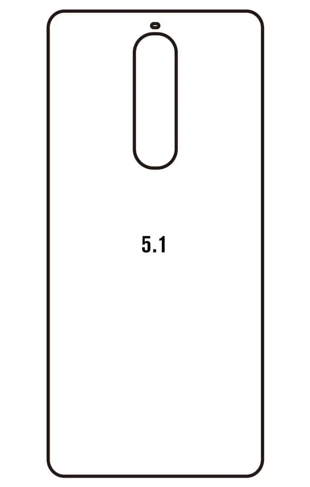 Nokia 5.1 Zadní Hydrogel ochranná fólie