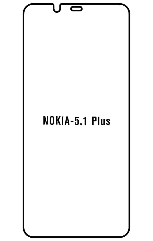 Nokia 5.1 Plus Přední Hydrogel ochranná fólie