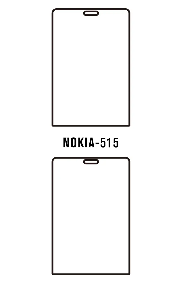 Nokia 515 Přední Hydrogel ochranná fólie