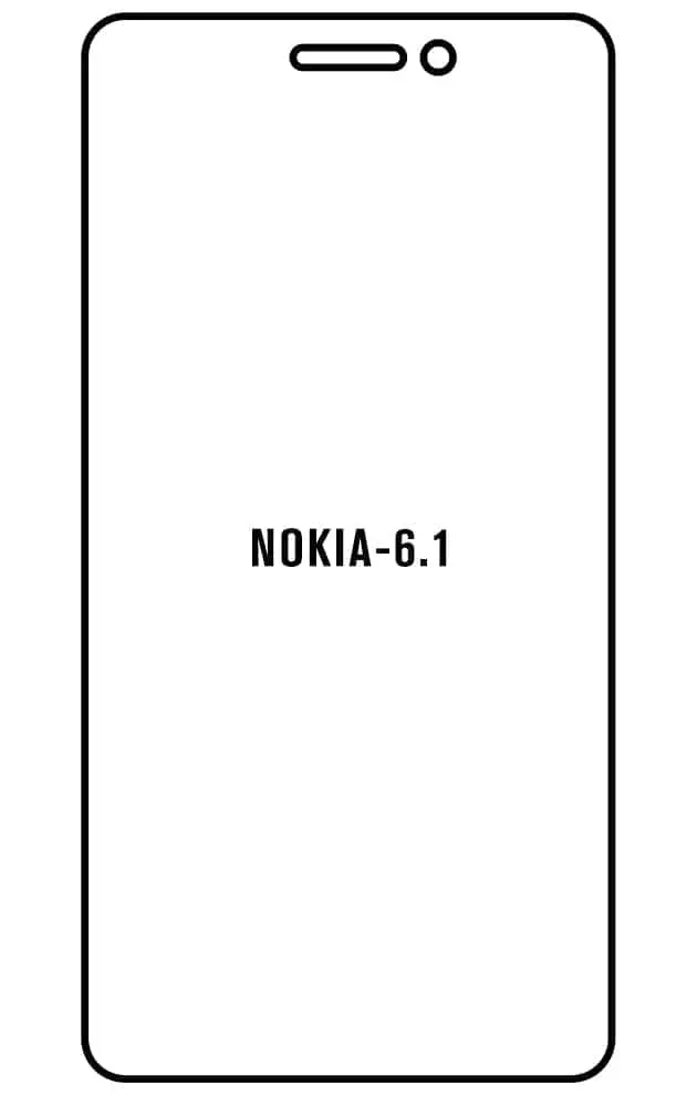 Nokia 6.1 2018 TA-1043 Přední Hydrogel ochranná fólie