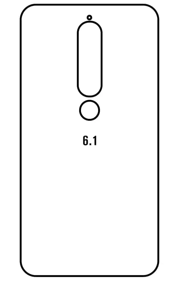 Nokia 6.1 2018 TA-1043 Zadní Hydrogel ochranná fólie