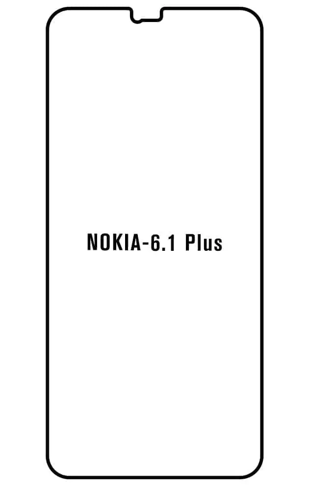 Nokia 6.1 PLUS Přední Hydrogel ochranná fólie