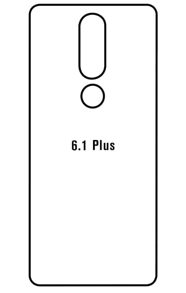 Nokia 6.1 PLUS Zadní Hydrogel ochranná fólie