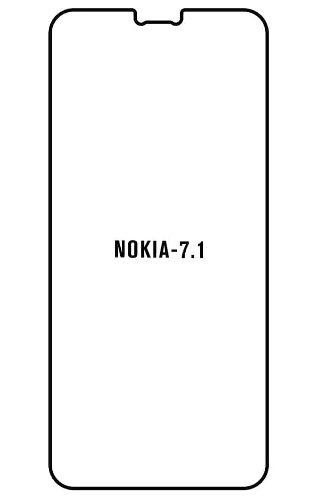 Nokia 7.1 Přední Hydrogel ochranná fólie