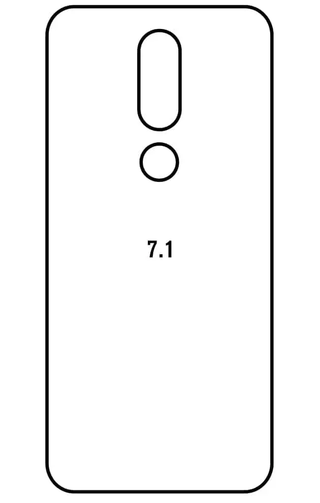 Nokia 7.1 Zadní Hydrogel ochranná fólie