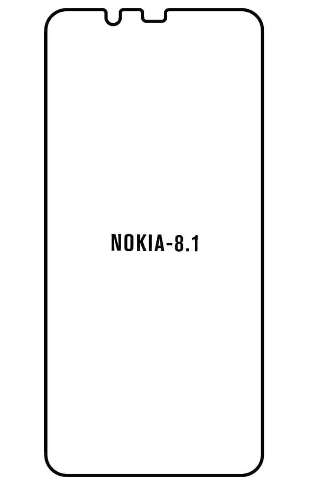 Nokia 8.1 Přední Hydrogel ochranná fólie