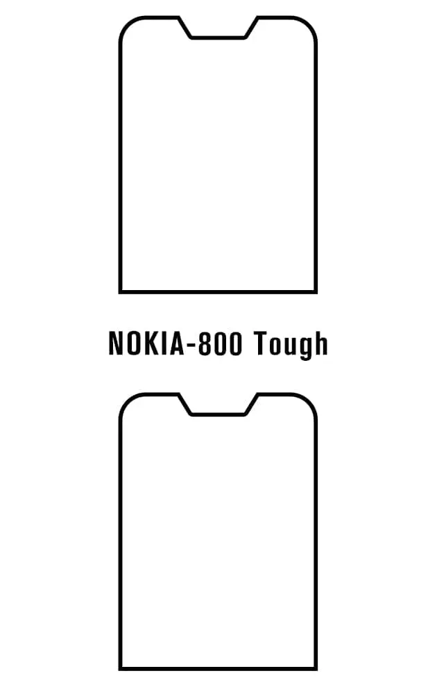 Nokia 800 Tough Přední Hydrogel ochranná fólie