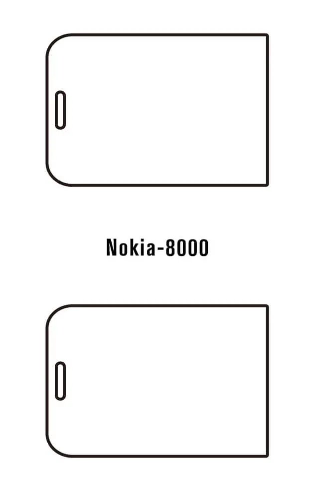 Nokia 8000 4G Přední Hydrogel ochranná fólie