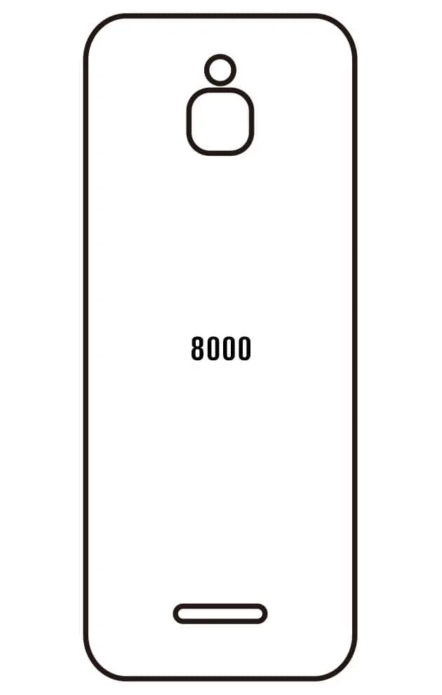 Nokia 8000 4G Zadní Hydrogel ochranná fólie
