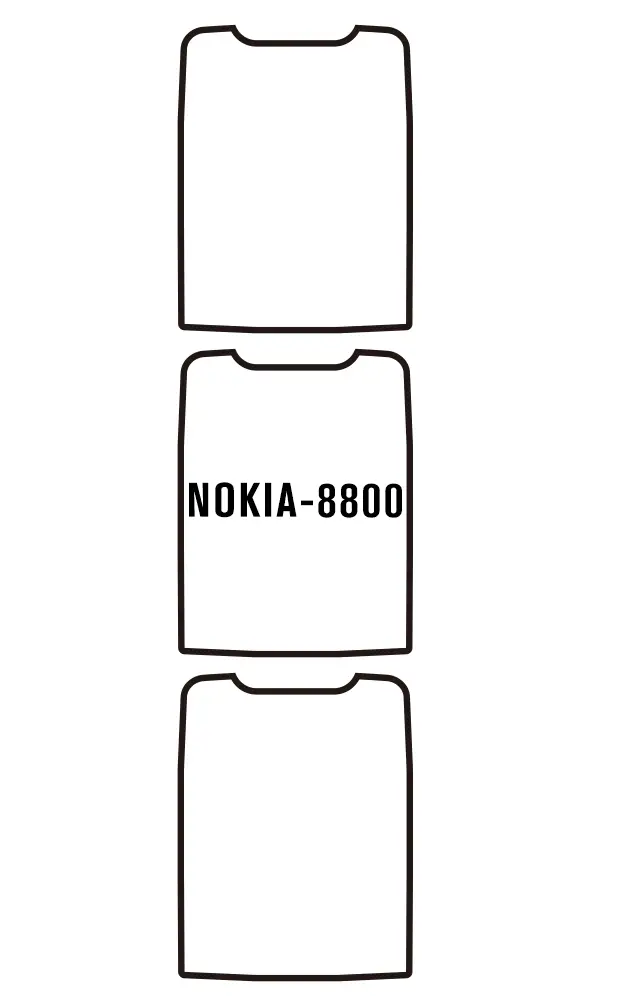 Nokia 8800 Přední Hydrogel ochranná fólie
