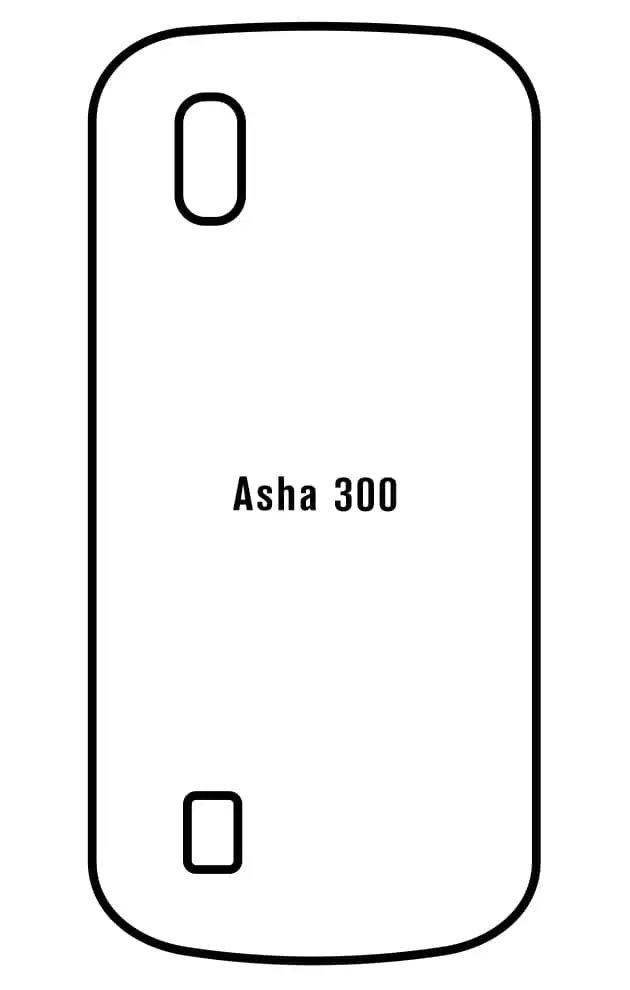 Nokia Asha 300 Zadní Hydrogel ochranná fólie