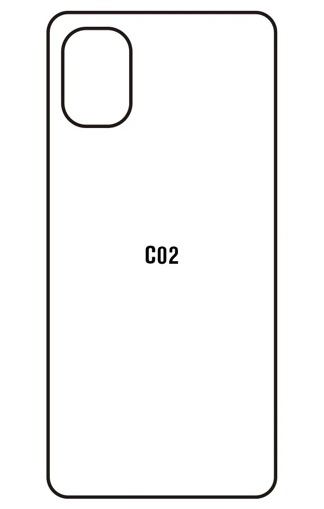 Nokia C02 Zadní Hydrogel ochranná fólie