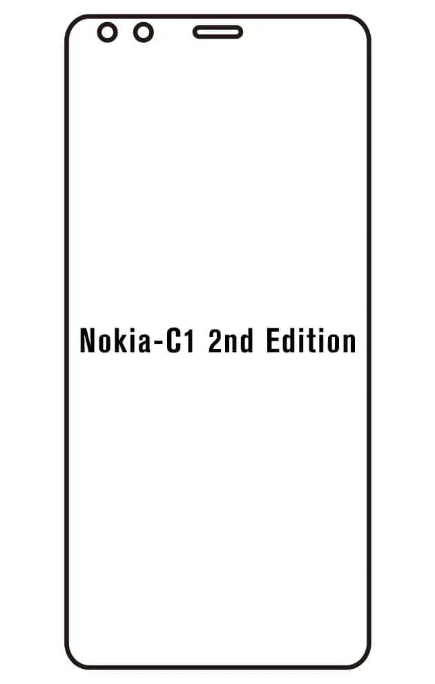 Nokia C1 2nd Edition Přední Hydrogel ochranná fólie