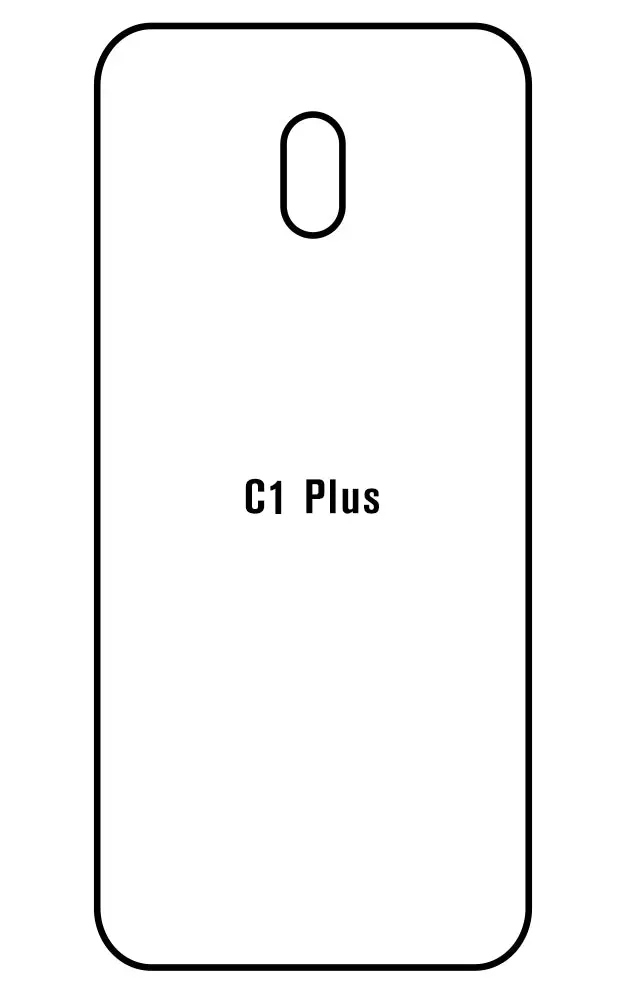 Nokia C1 Plus Zadní Hydrogel ochranná fólie