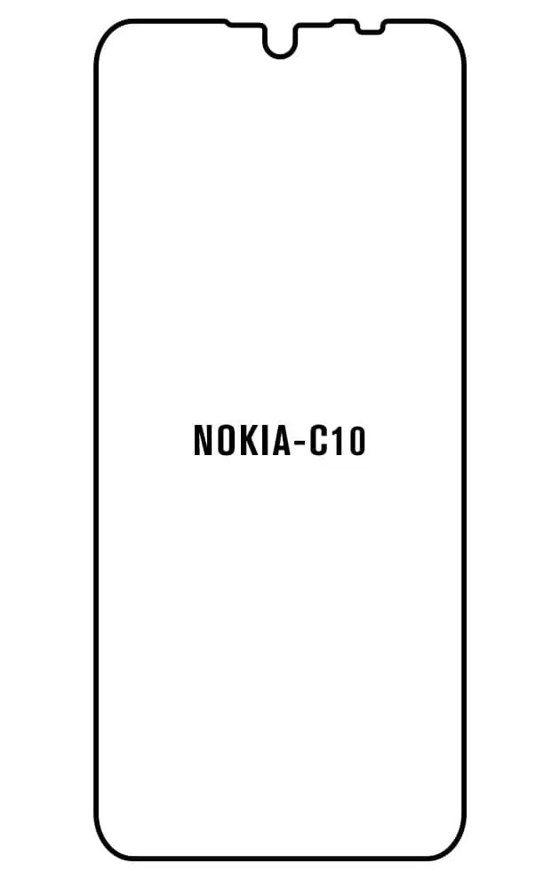 Nokia C10 Přední Hydrogel ochranná fólie