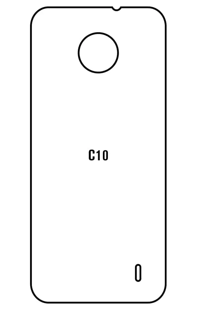 Nokia C10 Zadní Hydrogel ochranná fólie