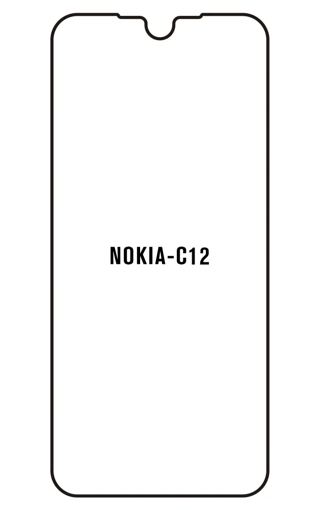 Nokia C12 Přední Hydrogel ochranná fólie